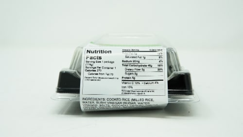 Yummi Sushi Avocado Sushi Roll Perspective: front