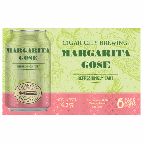 Cigar City Brewing® Margarita Gose Beer Cans Perspective: front
