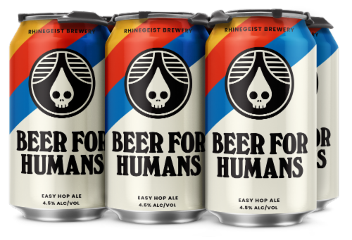 Rhinegeist Beer For Humans Easy Hop Ale Craft Beer Perspective: front