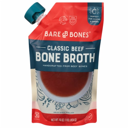 Bare Bones® Classic Beef Bone Broth Perspective: front