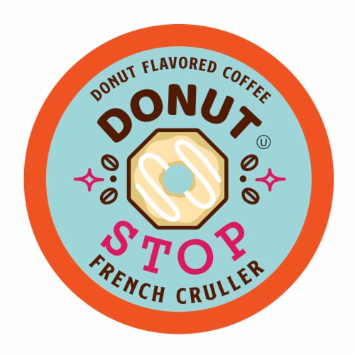 Donut Stop French Cruller Flavored Coffee Pods Compatible with Keurig k …