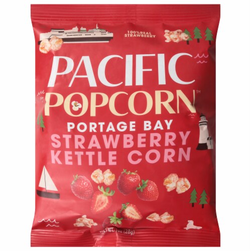 Pacific Popcorn™ Portage Bay Strawberry Kettle Corn Perspective: front