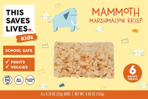 This Saves Lives™ Kids Mammoth Marshmallow Krisp Bars Perspective: front