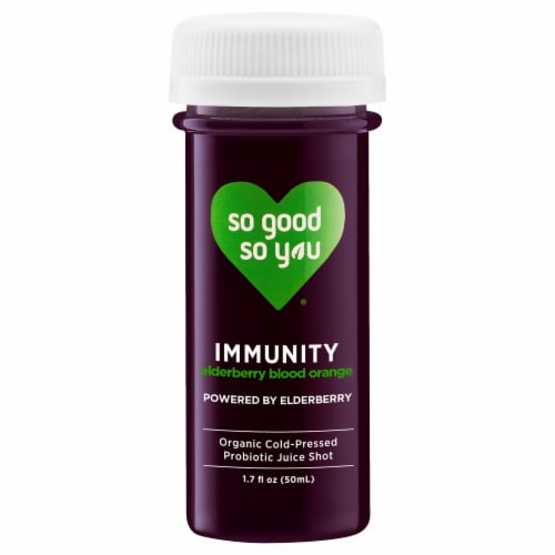 So Good So You™ Elderberry Immunity Probiotic Shot Perspective: front