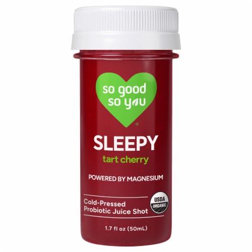 So Good So You® Organic Sleepy Tart Cherry Probiotic Shot Perspective: front