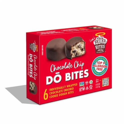 Leah's Better Bites Bakery Chocolate Chip Cookie Dough Bites Perspective: front