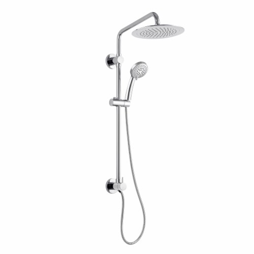 PULSE ShowerSpas SeaBreeze Chrome Shower System Perspective: front