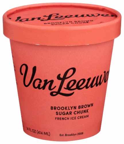Van Leeuwen Brooklyn Brown Sugar Chunk French Ice Cream Pint Perspective: front