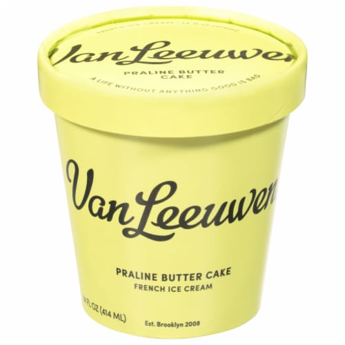 Van Leeuwen Praline Butter Cake French Ice Cream Perspective: front