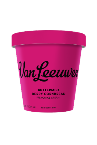 Buttermilk Berry Cornbread French Ice Cream Perspective: front