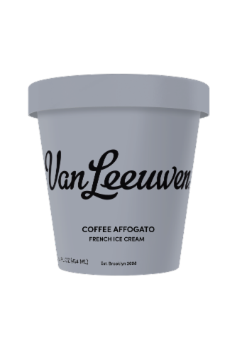 Van Leeuwen® Coffee Affogato French Ice Cream Pint Perspective: front