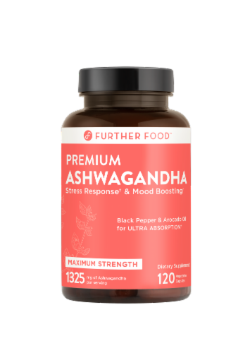 Further Food™ Maximum Strength Premium Ashwagandha Perspective: front