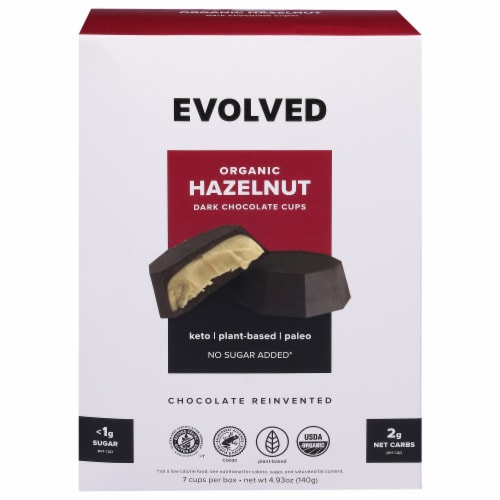 EatingEvolved Hazelnut Butter Keto Cups Perspective: front