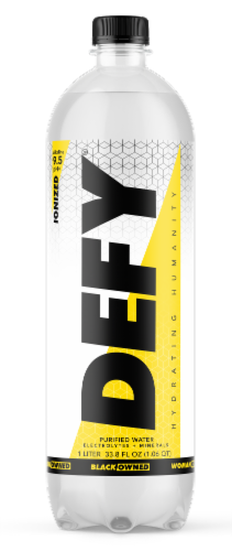 DEFY® Alkaline 9.5+ pH Purified Bottled Water Perspective: front