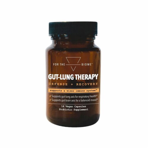 For The Biome™ Gut-Lung Therapy Vegan Capsules Perspective: front