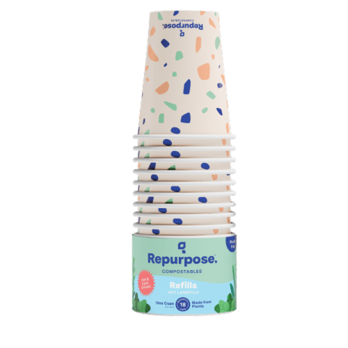 Repurpose Compostable Hot Cups 18 Count Perspective: front