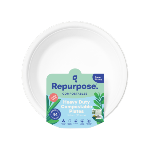 Repurpose® Compostable Heavy Duty Plates Perspective: front