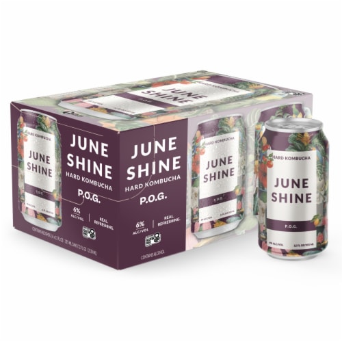 JuneShine Hard Kombucha P.O.G. Perspective: front