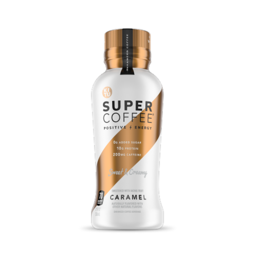 Super Coffee® Caramel Enhanced Coffee Drink Perspective: front