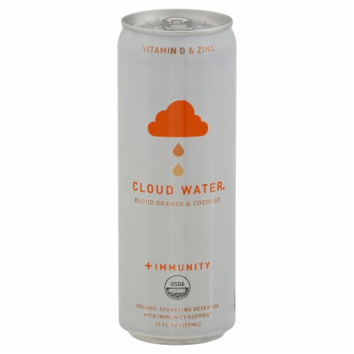Cloud Water Immunity Water Sparkling Blood Orange Coconut 12 FO Perspective: front