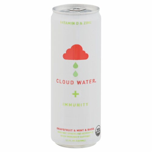 Cloud Water Immunity Water Sparkling Mint Grapefruit Basil 12 FO Perspective: front