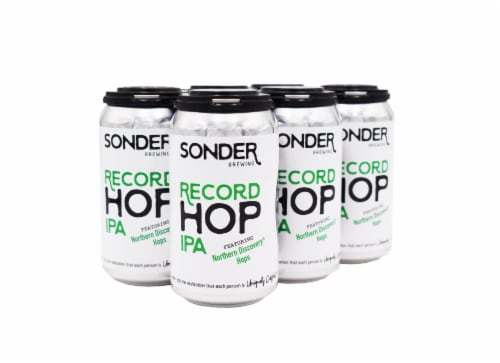 Sonder Brewing Record Hop IPA Beer Perspective: front