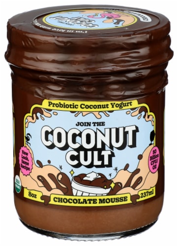 The Coconut Cult Chocolate Mousse Probioitic Coconut Yogurt Perspective: front