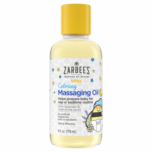 Zarbee's® Naturals Baby Calming Massage Oil Perspective: front
