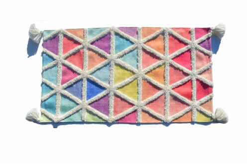 Chicos Home Modern Area Accent Rug with Fringes Perspective: front