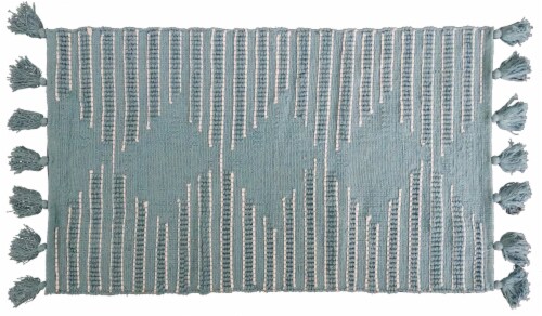 Chicos Home Modern Area Accent Rug with Fringes Perspective: front
