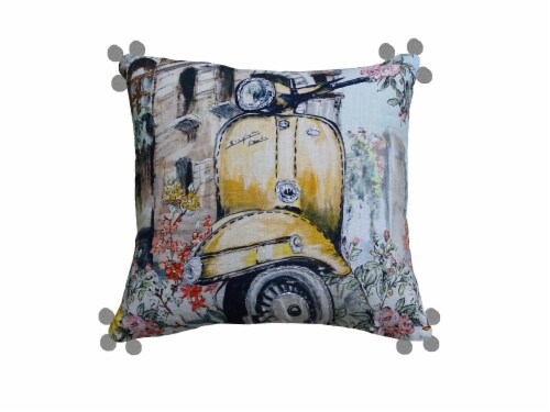 Chicos Home Old Scooter Pillow Cover Perspective: front