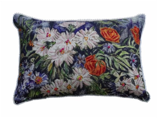 Chicos Home Flower Decorative Pillow Cover Perspective: front