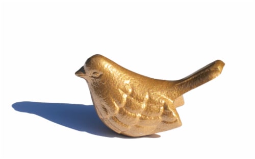 Vibhsa Health & Happiness Bird Figurine - Gold Perspective: front