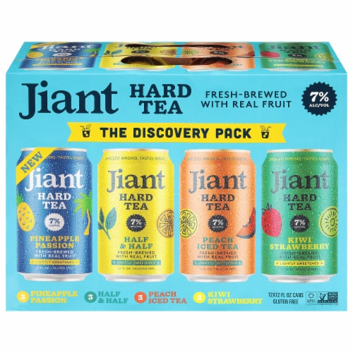 Jiant Hard Tea Variety Pack Perspective: front