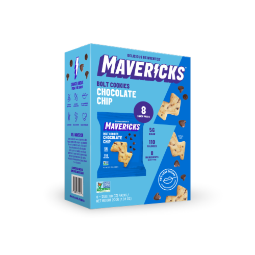 Mavericks™ Chocolate Chip Bolt Cookies Perspective: front