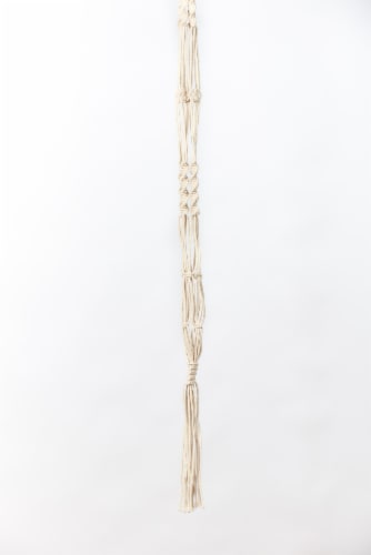 Primitive Planters Cotton Plain Cord Plant Hanger Perspective: front