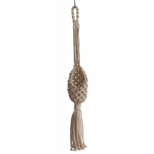 Primitive Planters 8021636 26 in. Natural Cotton Plant Hanger - Pack of 6 Perspective: front