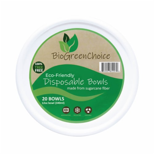 12 oz Eco-Friendly Disposable Soup Bowl (240 Count) Perspective: front