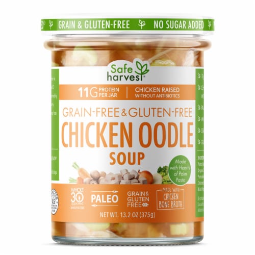 Safe Harvest Grain & Gluten Free Chicken "Noodle" Soup Perspective: front