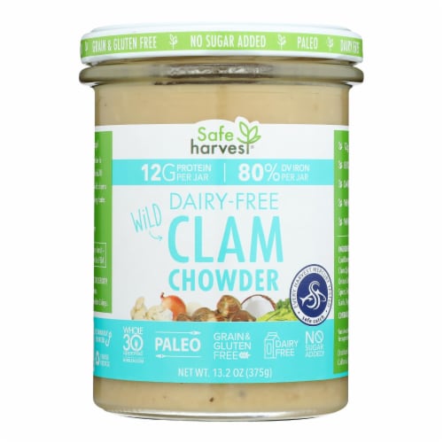 Safe Harvest Dairy Free Wild Clam Chowder Perspective: front