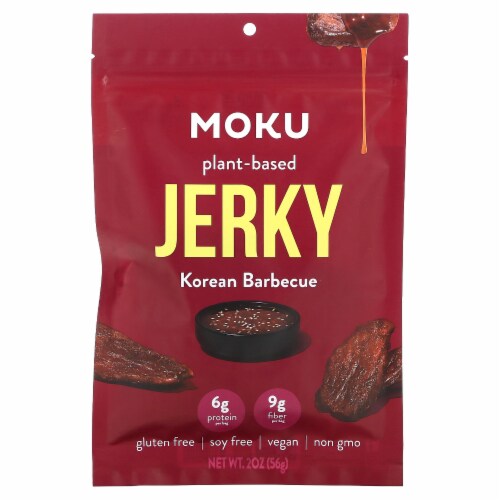 Moku Plant-Based Mushroom Jerky - Variety Pack Non-GMO Soy-Free Vegan - FREE Shipping Perspective: front