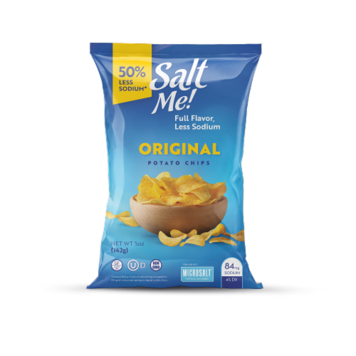 Salt Me! Original Potato Chips Perspective: front