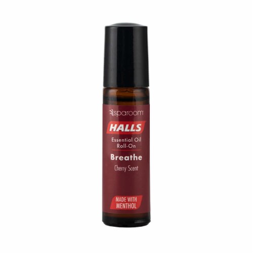 Halls 10 mL Cherry Roll-On Perspective: front