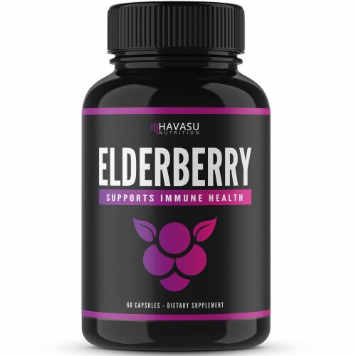 Havasu Nutrition Elderberry Capsules Perspective: front