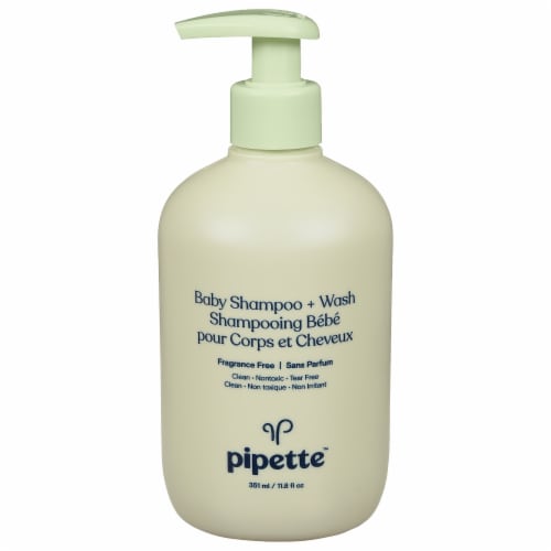 Pipette Fragrance Free Baby Shampoo + Wash Perspective: front