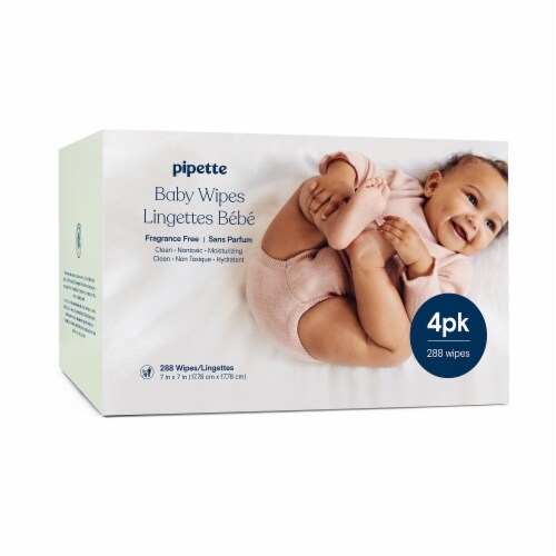 Pipette Baby Wipes Perspective: front