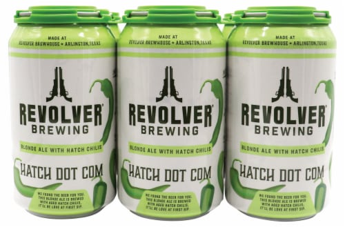 Revolver Brewing Hatch Dot Com Blonde Ale Craft Beer Perspective: front