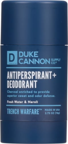 Duke Cannon Supply Co.® Trench Warfare™ Fresh Water & Neroli Stick Antiperspirant + Deodorant Perspective: front