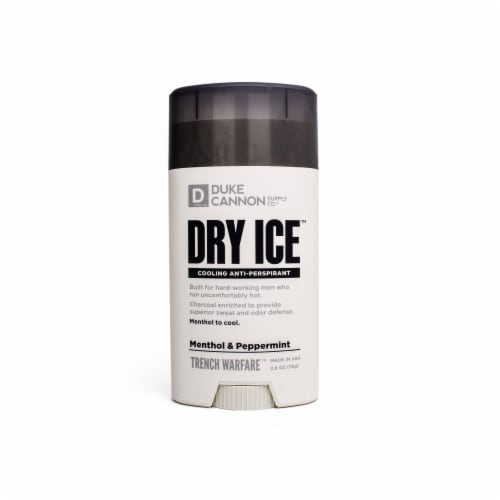Duke Cannon Supply Co.® Dry Ice™ Menthol & Peppermint Cooling Stick Antiperspirant + Deodorant Perspective: front