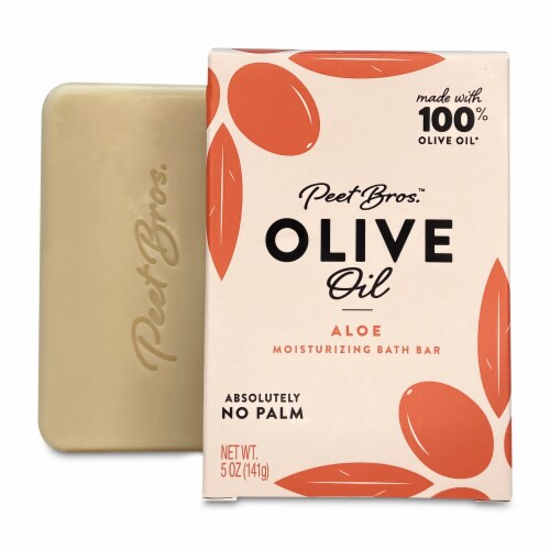 Peet Bros. Olive Oil Aloe Moisturizing Bar Soap Perspective: front